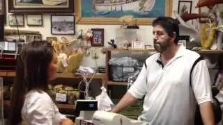 Chinese woman interview Greek tarpon springs
