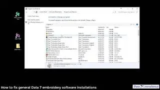 How to fix most Data 7 software installation problems