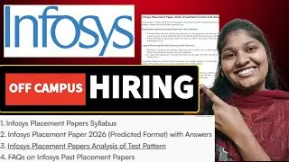 INFOSYS Off Campus Hiring 2025 2026 2024 || 2026 placements papers ,exam pattern,syllabus