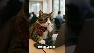 😴 Bibi Doesn&rsquo;t Want to Work on Monday | Cozy LoFi Cat Short