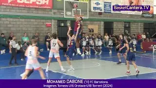 MOHAMED DABONE ('11) FC Barcelona. MATES-TAPONES Torneos U16-Orotava y U18-Torrent #BasketCantera.TV