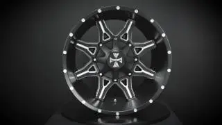 CALI OFFROAD - OBNOXIOUS 9107 - SATIN BLACK W/ MILLED SPOKES