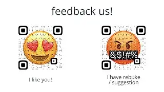 ✔ Feedback via QR codes