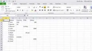 How to insert values in Excel rows and column at once