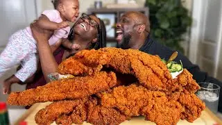 CATFISH FRIED IN CHICKPEA FLOUR!!| MUKBANG EATING SHOW!!
