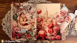 ASMR A Pocket Page, a Collage W/ a Hidden Pocket For a Mini Booklet Tag |  @thegingerbreadprints