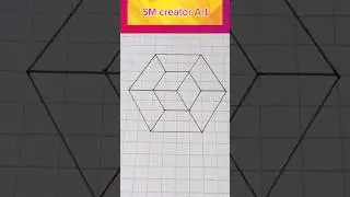 3d Geometric Drawing #shorts
