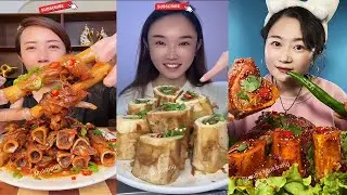 MUKBANG ASMR Eating roasted big bone marrow so yummy