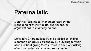 Paternalistic Meaning