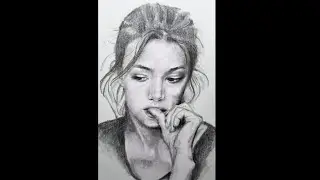 How to draw Worried girl face-black and white((reference provided in the post))