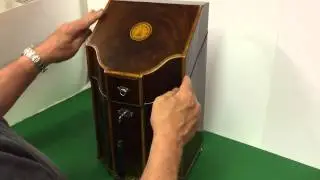 Flame Mahogany Cutlery Box