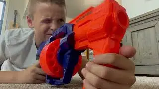 Nerf gun trick shots