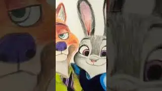 zootopia Nick and Judy sketch ❤️