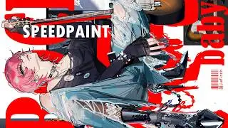 (SPEEDPAINT) ℝ𝕆ℂ𝕂 𝔹𝔸𝔹𝕐 🎸🎸🎸 seonghwa