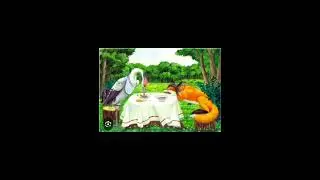 Лиса и журавль.
