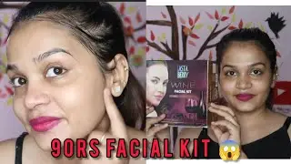 90 RS WINE FACIAL KIT | ASTA BERRY WINE FACIAL KIT | REVIEW AND DEMO | CHETNA MAKEOVERS
