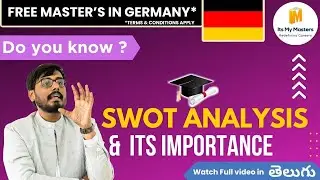 SWOT ANALYSIS AND ITS IMPORTANCE | MS IN GERMANY | TELUGU EDUCATIONAL VIDEOS | ITSMYMASTERS