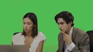 Entrepreneurs working in office, Chroma background|Chroma Key|Greenscreen|Template| Effect|Backdrop