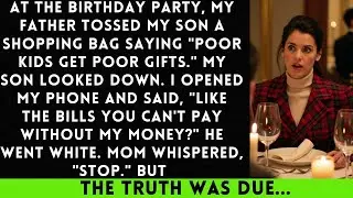 At The Birthday Party, My Father Tossed My Son A Shopping Bag Saying 