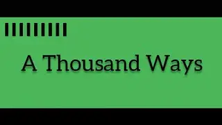 Phoebe Ryan - A Thousand Ways [ Lyrics ]