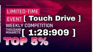 [ Touch Drive ] Asphalt 9 weekly competition Thousand Minarets ( Ginetta G60 ) Top5% [ 1:28:909 ]