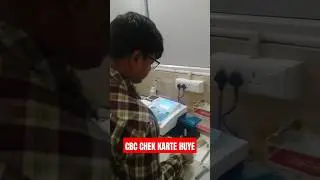 RBC chek karte huye #blood #lab #cbc blood collection karne j bad