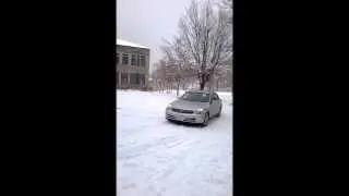 Skyline 300GT зимой на летних шинах Yokohama Map-i