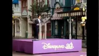 Philippe Gas Chief executive Disneyland Paris 12 april 2012 20th anniversary