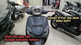 Honda Stylo 160 Terbaru 2026 Warna Matte Blue | Stylo 160 2026 Biru doft