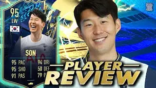 95 TEAM OF THE SEASON SON PLAYER REVIEW! - FIFA 22 Ultimate Team