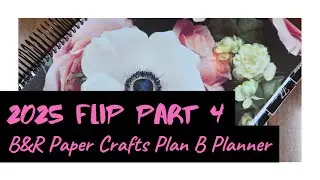 2025 B&R Paper Crafts Plan B Vertical Planner Flipthrough Part 4: October - December