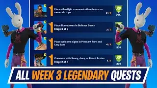 All Week 3 Legendary Quest Challenges Guide in Fortnite - Week 3 Quest in Chapter 2 Season 7