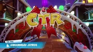 Crash Team Racing Nitro Fueled. Gingerbread Joyride, Developer Time Trial.