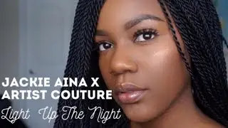 Jackie Aina x Artist Couture La Bronze Highlighter Review and Swatches on darkskin