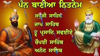 25-01-2026 ਪੰਜ ਬਾਣੀਆ ਦਾ ਪਾਠ // nitnem sahib full path // daily Gurbani // live path nitnem sahib 