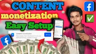 Facebook Content Monetization || Easy Setup tools ✅ #facebook #contentcreator #contentmonetization 