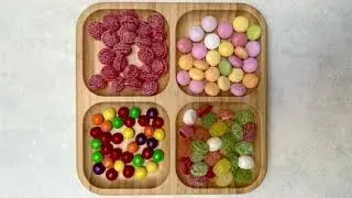 Reverse Candy Pour 🍬✨ | Satisfying Sweet Platter ASMR (Rewind Magic) 