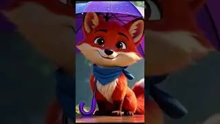 Fenn the Little Fox Finds the Color Purple Kids Cartoon #cartoon #kidsshorts  #kidscartoon