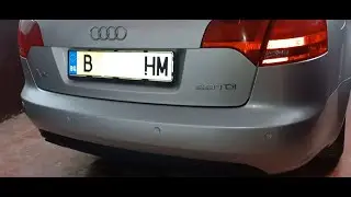 Installation of parktronic sensors on the rear bumper on Audi A4 2.0 TDI