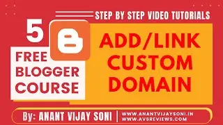How to Add Custom Domain in Blogger? Free Blogger Course | Hindi