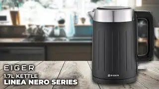 1.7L Stainless Steel Kettle | Linea Nero | Eiger Living