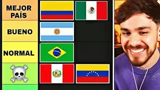 Juan creates a tier list of the best countries in Latin America