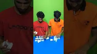 Pyramid making by cup game challenge #indoorgamechallenge