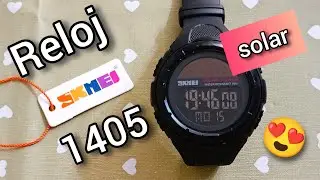 Reloj SKMEI 1405 Solar Power un modelo que combina la energ&iacute;a de la pila con los paneles solares