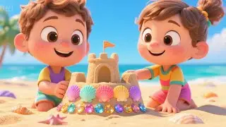 Friendly Dinosaur at the Beach | Fun Kids Song | Silly Nursery Rhyme