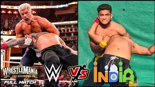 WWE vs WWE India 🇮🇳 | Roman Reigns vs Cody Rhodes Full Match | WrestleMania 41