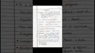Class 12 Biology | Ecosystem handwritten notes | CBSE | NEET | NCERT | BSEB | JEE | BOARD EXAM