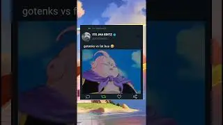 gotenks vs fat buu 😂#shorts #anime #dragonball #dbz #dbs #dbd #dbh #gotenks #buu