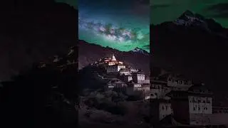 Northern lights In Ladakh - India - Night Sky View