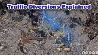 Traffic Diversions in place for Elevated Corridor Construction